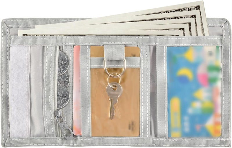 Krafig Cute Train Pattern Kids Wallets for Boys Girls, Toddler Trifold Wallet for Boys, Novelty Wallet for Childrens, Coin Case Card Pocket Money Organizer for Teens Youth Men Teenager - Image 4